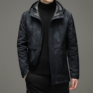 21秋冬新品简约休闲保暖连帽羽绒服中青年男装SNNYR88R2109-P245图片