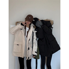 棉服男女年冬季新款中长款情侣派克服工装加厚棉袄外套TT829P110，男装棉衣，星座1013-5