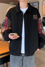 春秋季绣花外套男女同款新款美式夹克XZ102B-1-JK2522P75，男装夹克，星座102B-1