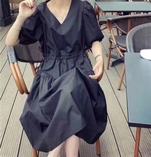 面料、高温砂洗工艺，气质又韩系，超好穿的连衣裙。，女装连衣裙，程稀