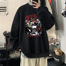 特P25控48秋冬新款男士圆领卫衣宽松休闲日常百搭上衣WQ2433，男装卫衣，电商B370