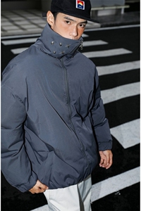 秋冬棉衣加厚夹克加绒外套铆钉立领棉服加厚1016-1W105 P128 K158图片
