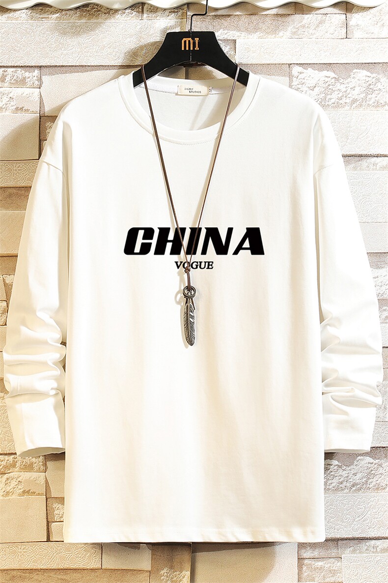 TX3001-P28加绒款-P35纯长袖t恤男大码圆领打底衫体恤砖墙,男装T恤,电商A040A