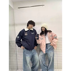 情侣装韩版摇粒绒棉服冬季保暖棉衣夹克厚外套N8015-P85网图，男装棉衣，电商B245