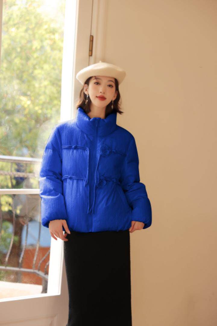 女人味玫瑰花羽绒服（90绒），女装羽绒服，卡西姆