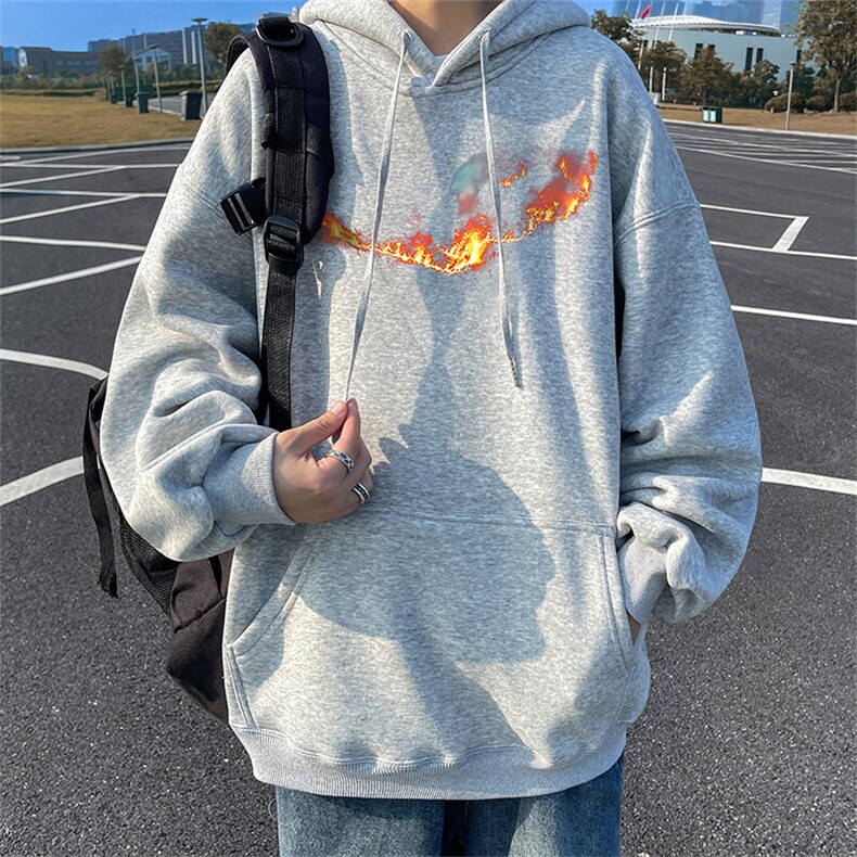 抖音得物供货可提供视频春装重磅美式宽松连帽卫衣DL2453,男装卫衣,电商A486-1