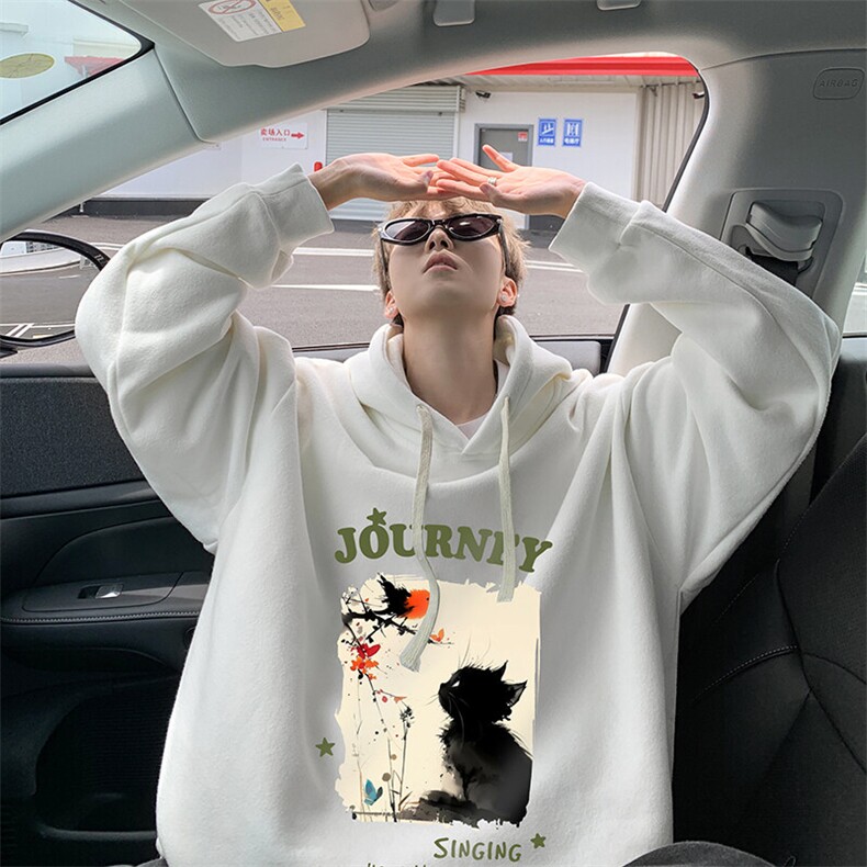 连帽卫衣男大码胖子帽衫大号运动服WY2433-P35,男装卫衣,电商A040