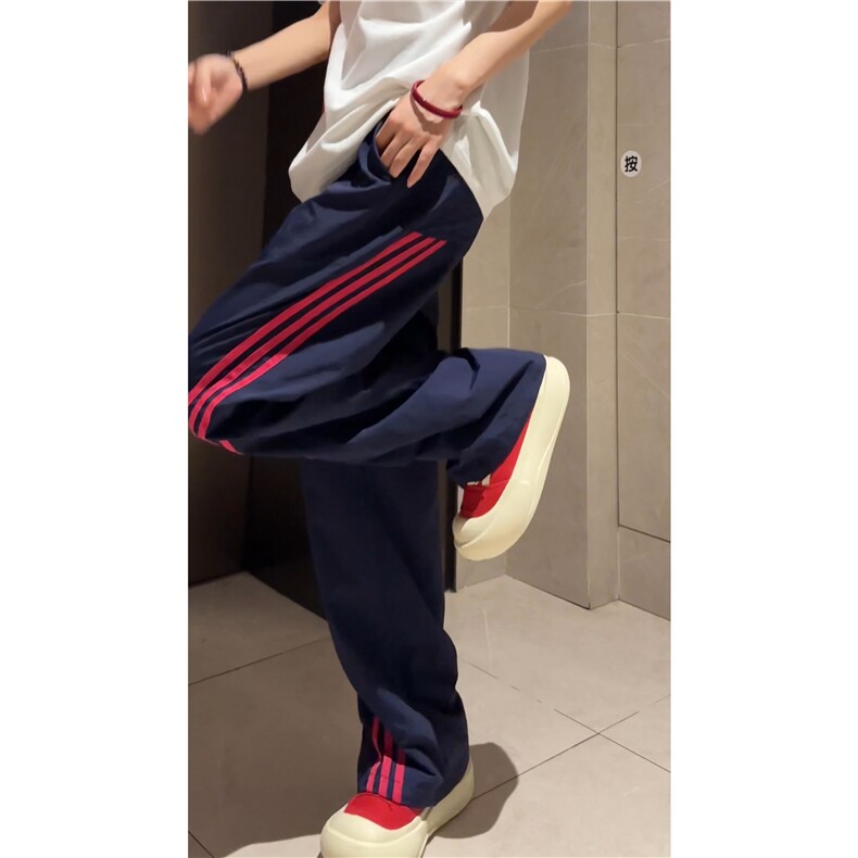 抖音品质夏秋季衔接款潮流条纹宽松休闲裤B315-K24240-特p30控58,男装休闲裤,电商B315