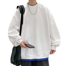 港风圆领卫衣男落肩打底衫潮流百搭上衣外套Y016P32，男装卫衣，星座1204-3