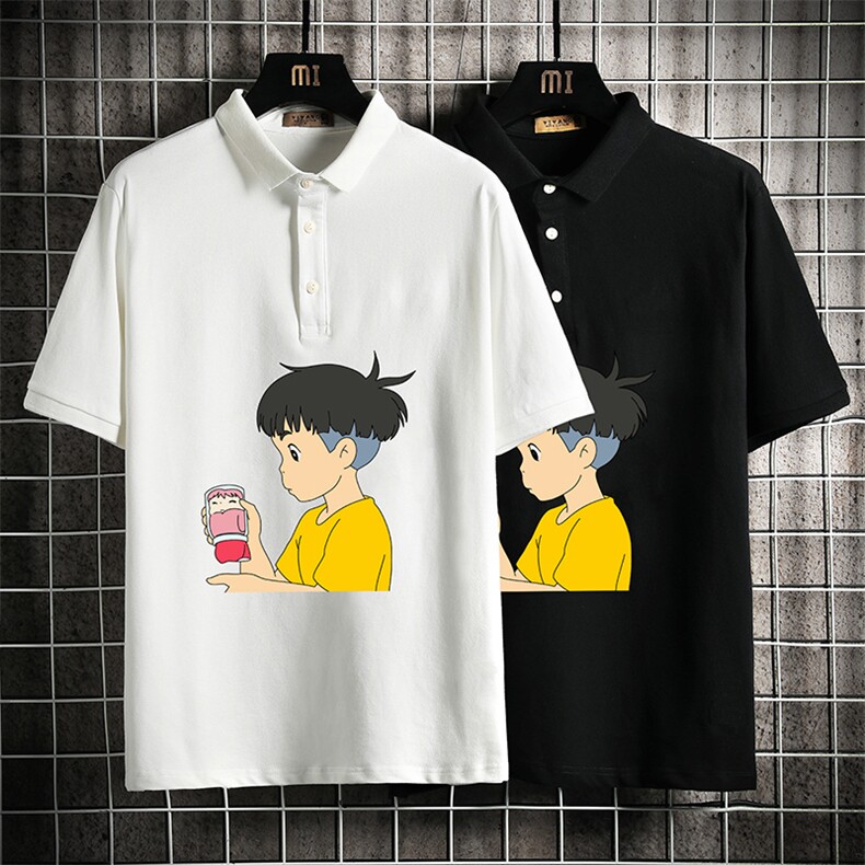 PL57200-P35翻领短袖polo衫男大码胖子半袖t恤男有领保罗衫网格,男装Polo衫,电商A040A