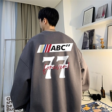 秋季新款320G华棉圆领卫衣面布棉WH2484-P35控58，男装卫衣，电商B370