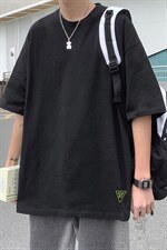 港风夏季大码休闲潮流纯色16色売松短袖T恤T3331，男装T恤，电商A007