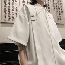 【已下大货】D130-P48控68大码新中式风重磅高品质衬衫，男装衬衫，电商D232