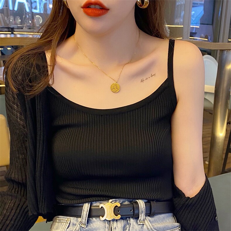 夏季新款简约莱赛尔天丝背心女宽松百搭显瘦时尚休闲上衣,女装背心吊带,斯美雅安迪绒