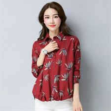 2021年秋季碎花方领长袖直筒拼接印花亮片潮流显瘦衬衫，女装衬衫，丽影随形