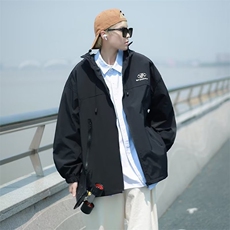 美式山系机能防水防风冲锋衣男秋冬网红骑行J8819-P55，男装夹克，星座1109-3