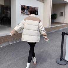 网络图现货潮流新款简约原宿慵懒时尚ins流行文艺棉服JQ883-P70，男装棉衣，星座715-7