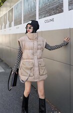 2021新款马甲设计款羽绒服，女装马甲，优彩