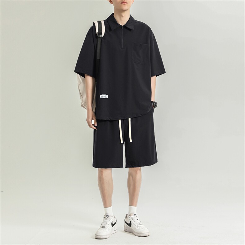 休闲运动套装夏季短袖短裤衣服一套搭配夏天高端帅气TZ21-特批-70,男装休闲套装,星座718
