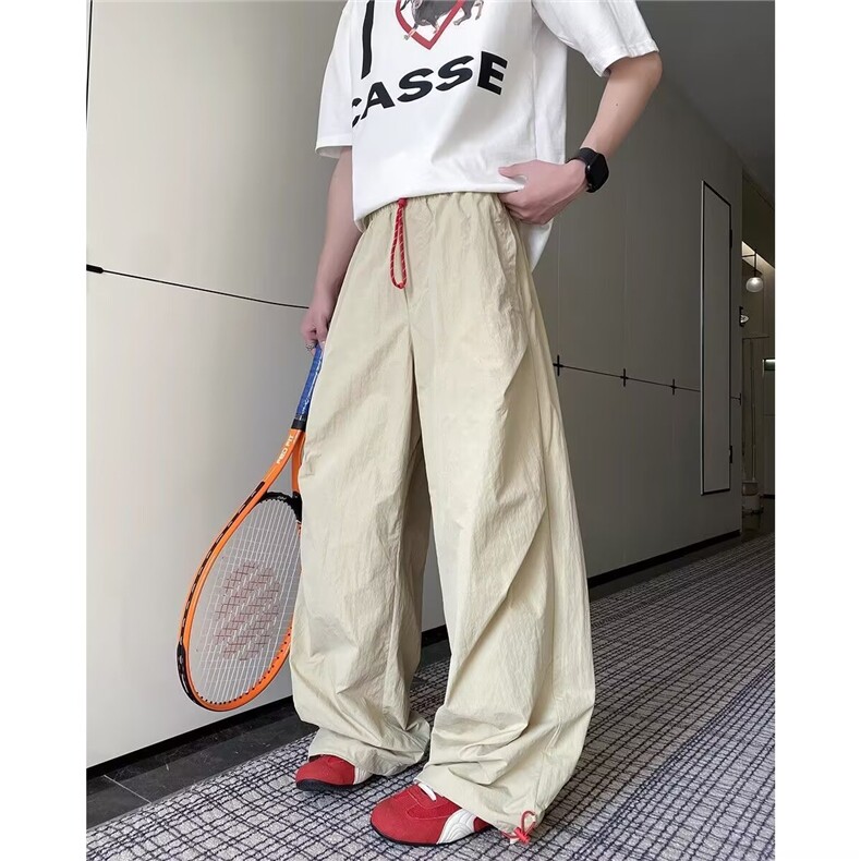 夏季新款干面料宽松运动长裤韩版直筒裤薄款男女显瘦长裤潮XA8029，女装休闲裤，星座208-5