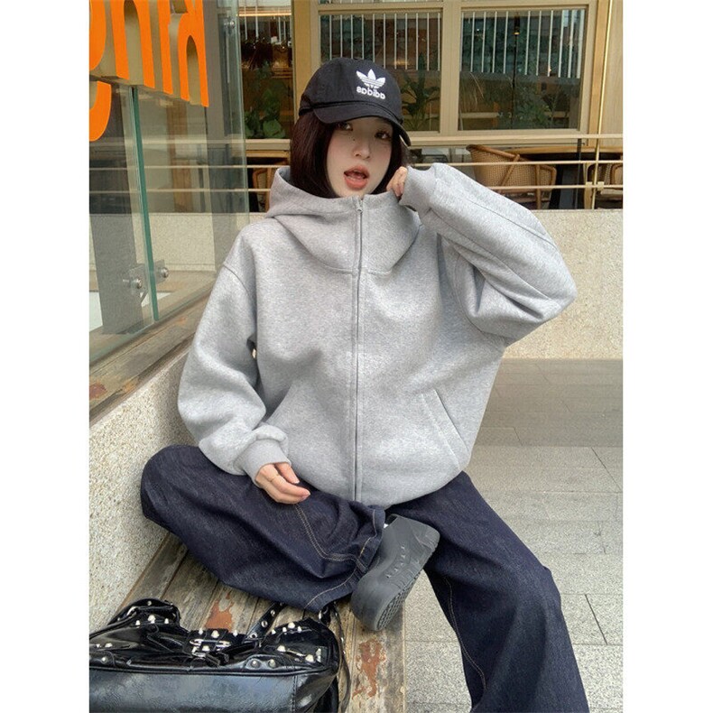 EE173-P88华棉奥粒绒400克秋冬加厚拉链开衫外套连帽保暖上衣,男装卫衣,星座911-3