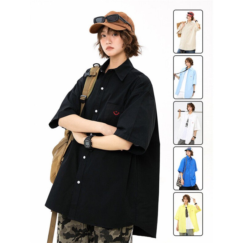 cityboy短袖衬衫男女夏新款宽松百搭半袖情侣防晒衬衣上衣933P45，男装防晒衣，星座710