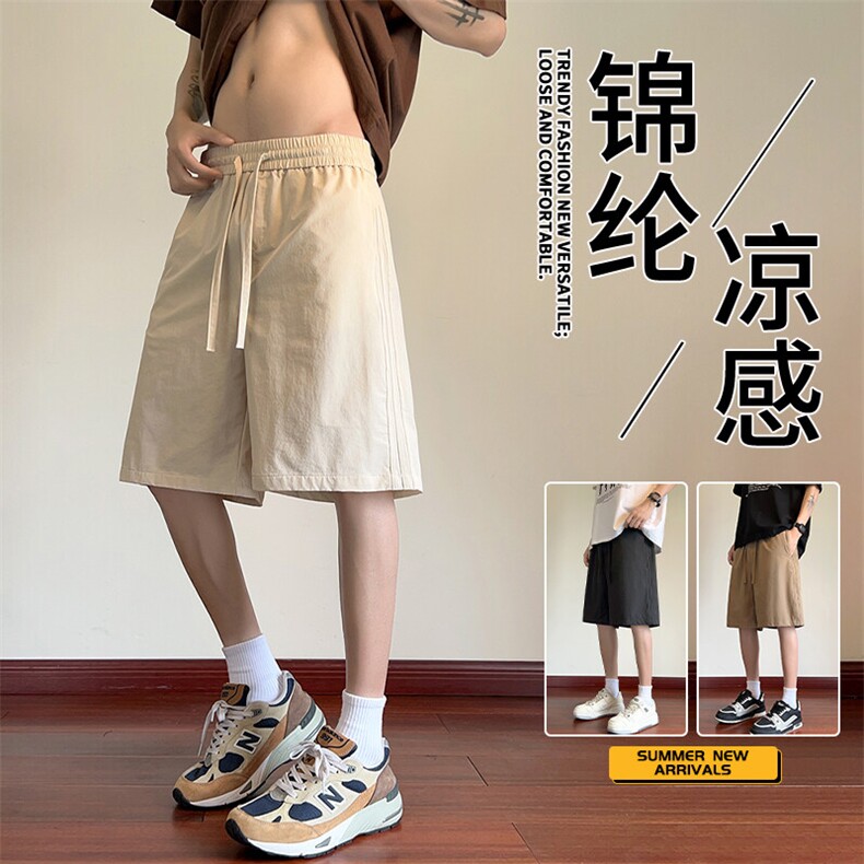 抖音品质日系运动五分裤潮牌宽松百搭短裤A146-GY512特p25量大优图片