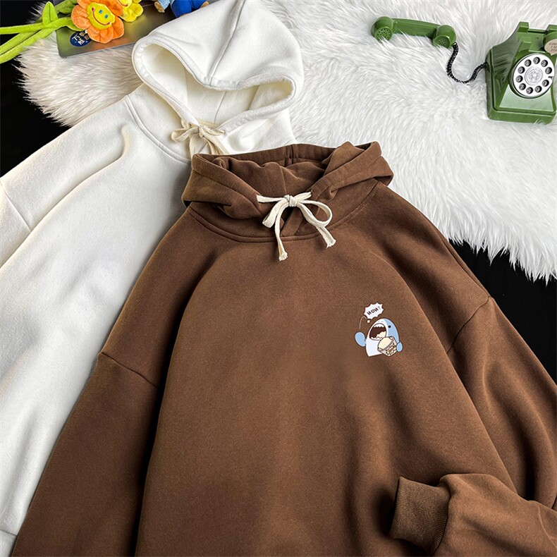 WY2239-P35加绒款-P40纯棉连帽卫衣男大码运动帽衫宽松薄,男装卫衣,电商A040