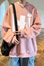 抖音供货、重磅显瘦卫衣冬圆领宽松D223A-DY-LPWY115-特p40，男装卫衣，电商019-1