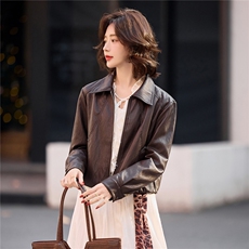 【春季女装新款】大量现货时尚小香风短款皮衣外套，女装皮衣，魅衣本色