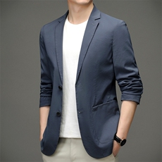 春秋西装男士外套宽松中青年商务便西上衣休闲西服YYA33610-P180，男装西服，星座1105-3