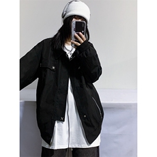 B221美式ins高街暗黑金属感宽松休闲外套上衣SY2303-P90控118，男装夹克，电商B221