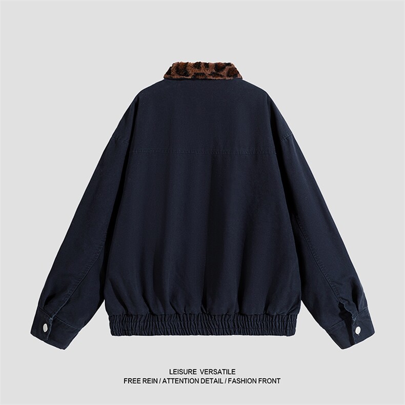 翻领设计感拼接重磅简约经典高级休闲百搭潮夹克外套JK1375-P98,男装夹克,星座1103-3