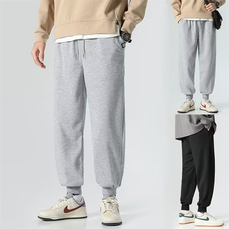 K622新款时尚潮男百搭潮男宽松束脚卫裤,男装休闲裤,四季星座218-1