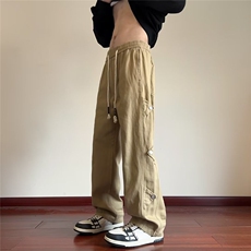 休闲裤子男款秋冬季加厚直筒阔腿裤子潮流痞帅美式长裤KH951，男装牛仔裤，星座1116A（原606A-3）