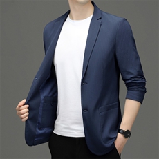 西装男韩版潮流设计感宽松帅气薄款西服外套西服YYA33620-P185，男装西服，星座1105-3