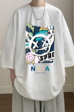 春夏季七分袖t恤男大码五分袖男短袖中袖Q11275-P30，男装T恤，电商A040