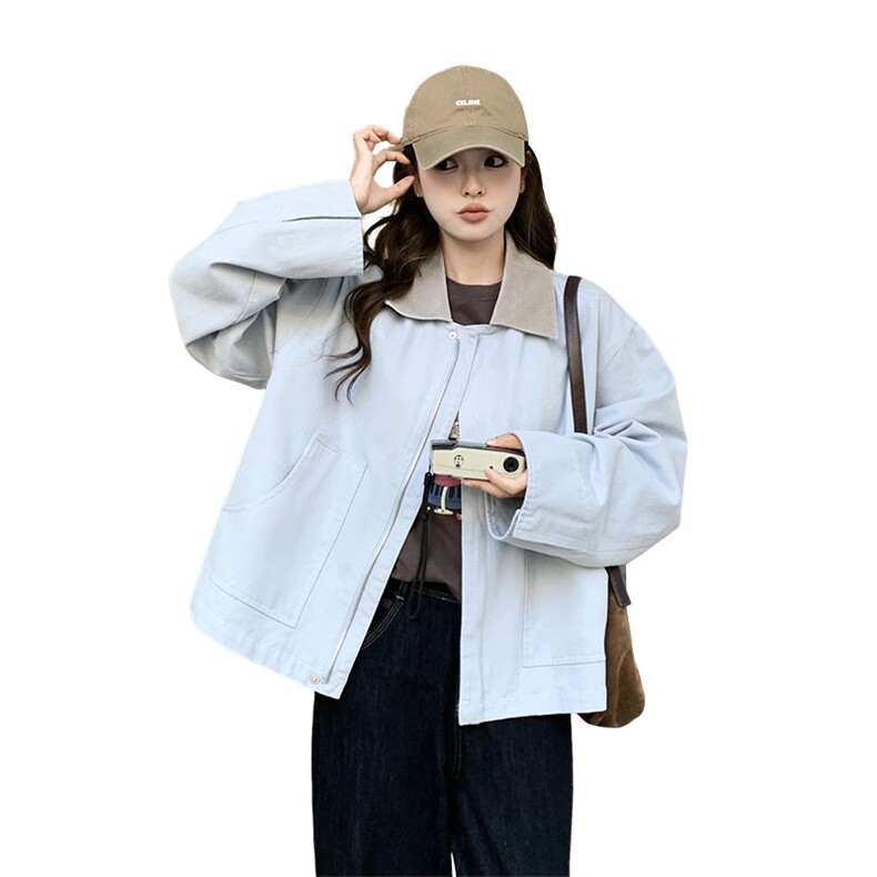 【现货】2025春装新款灯芯绒领短外套女ZBA馆126-2518P140K218,女装短外套,浙宝A馆126