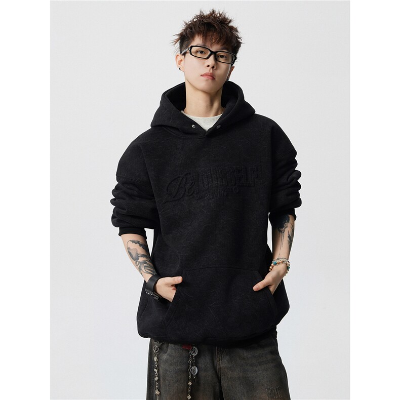 904-2-CD612-P60加绒P70控98无影墙重磅卫衣连帽外套重磅男潮，女装短外套，星座904-2