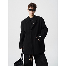 毛呢子西装大码M-5XL加棉大衣聚酯纤维XF78167P118控188，男装西服套装，星座227-7