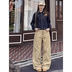 时尚新款慵懒流行百搭潮流气质简约原宿日系文艺休闲裤ins，男装休闲裤，星座506A
