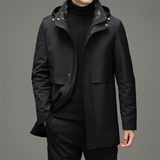 中年男士新款棉衣冬季连帽厚棉服时尚休闲立领外套ZELD9926-P275，男装棉衣，电商B212（原钱塘6029）