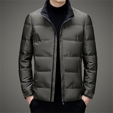 BAMJ-9620钱塘2020-2中年男士冬季厚款立领奶德商务羽绒服P180，男装羽绒服，钱塘207-2
