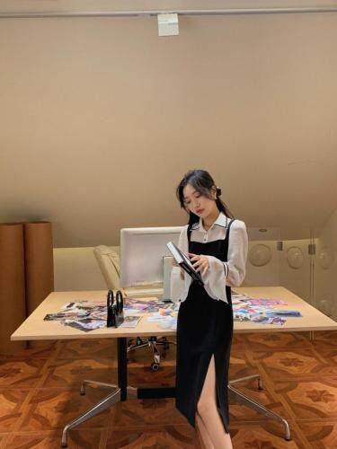 火爆假两件连衣裙，女装连衣裙，M.W 嫚维