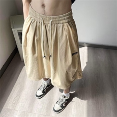 潮牌ins工装短裤男夏季百搭休闲裤日系宽松直筒五分裤D9032-p35，男装休闲裤，星座1008