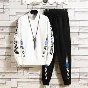 已备货 2021春季新款运动卫衣套装男长袖长裤两件套男T742-P40图片
