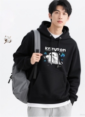 2025年秋季套头通勤长袖幽灵时尚百搭通勤简约休闲圆领，女装卫衣/绒衫，花可