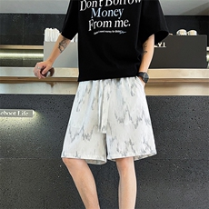 夏日男士冰丝休闲速干扎染美式短裤休闲裤时尚宽松短裤P30，男装休闲裤，电商B319