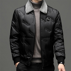 羽绒服男2023冬季新款中年加厚保暖白鸭绒服上衣男装商务休闲外套，男装羽绒服，电商B212（原钱塘6029）