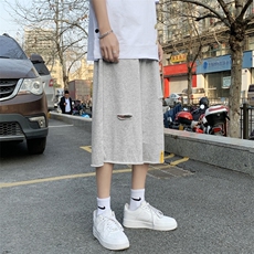 港风潮牌ins休闲运动七分裤男夏季薄款宽松百搭阔腿潮流K891-P28，男装休闲裤，星座512-2